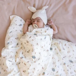 Bedding Set, Baby, 70x100cm - GOTS Sea Garden -Baby Supply Store 100 Bedding Baby P89 Sea Garden 20 1