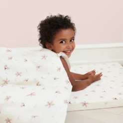 Bedding Set, Baby, 70x100cm - GOTS Windflower Creme -Baby Supply Store 100 P62 3