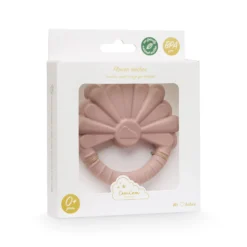 Flower Teether - Dusty Rose -Baby Supply Store 1035 22 4