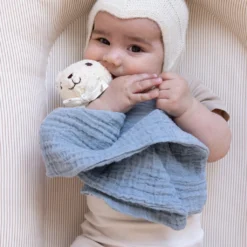 Cuddle Cloth Bear - OCS - Florentine Blue -Baby Supply Store 1097 Cuddle Cloth Bear 113 Florentine Blue 5