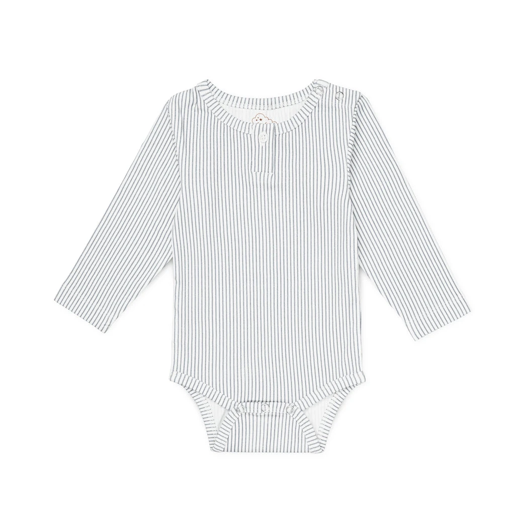 Long Sleeved Body William - GOTS - Classic Stripes Blue