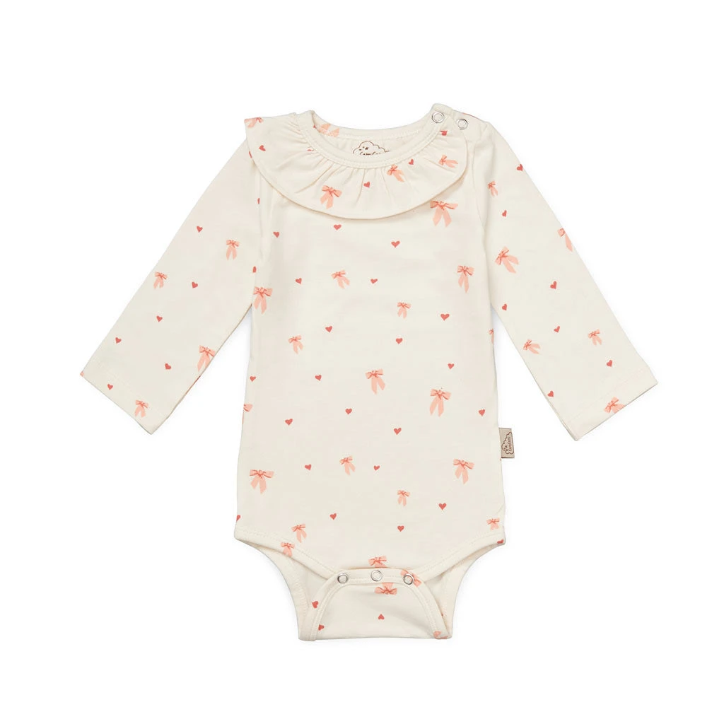 Long Sleeved Body Holly - GOTS - Bows 3 Long Sleeved Body Holly - GOTS - Bows