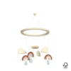 Wooden Rainbow Mobile, FSC 100 % - Caramel Mix -Baby Supply Store 1300 Wooden Cot Mobile 77 CaramelMix