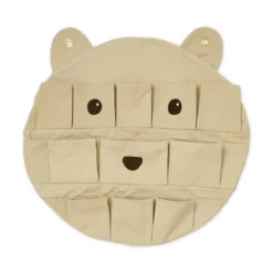Hanging Organizer - Bear - GOTS - Latte
