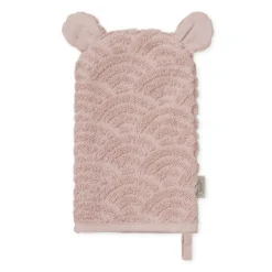 Wash Glove W/ Ears - GOTS Dusty Rose