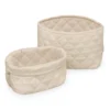 Quilted Storage Basket, Set Of Two - OCS - Praline -Baby Supply Store 1653 Quilted Storage Basket 102 Praline 21defe9f 0c95 4eb2 9f55 8b03a6bebc25