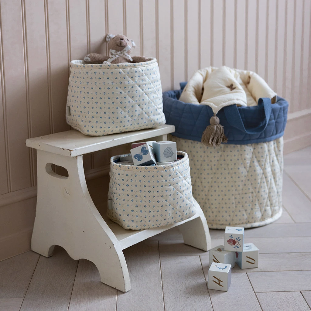 Quilted Storage Basket, Set Of Two - OCS - Capri 4 Quilted Storage Basket, Set Of Two - OCS - Capri - Image 2