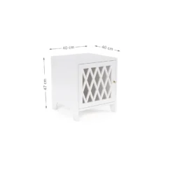 Harlequin Bedside Table - FSC Mix - White -Baby Supply Store 2019 HARLEQUIN 20BEDSIDE 20TABLE 23 WHITE scaled