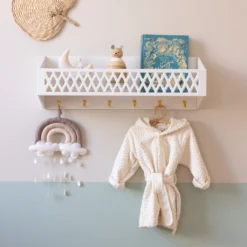 Bathrobe, Hooded W/ Ears, 1-2 Yrs - GOTS Off-White -Baby Supply Store 2024 Shelf With Hooks 23 White 2