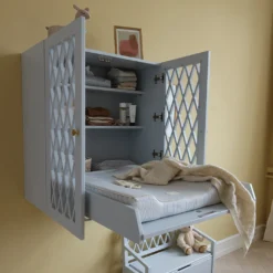 Changing Cushion - OCS Classic Stripes Blue -Baby Supply Store 330A ChangingCushion P85 ClassicStripesBlue 12