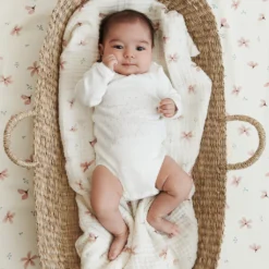 Muslin Cloth, Printed, 2-pack - GOTS Windflower Creme 8 Muslin Cloth, Printed, 2-pack - GOTS Windflower Creme -Baby Supply Store 507 P62 2