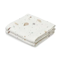 Muslin Cloth, Printed, 2-pack - GOTS Dreamland