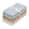 Muslin Cloth, 8-pack - GOTS Ocean Mix -Baby Supply Store 508 MuslinCloth 110 OceanMix