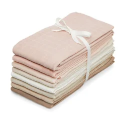 Muslin Cloth, 8-pack - GOTS Rose Mix