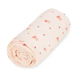 Muslin Baby Blanket - GOTS - Bows