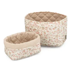 Quilted Storage Basket, Set Of Two - OCS - Augusta