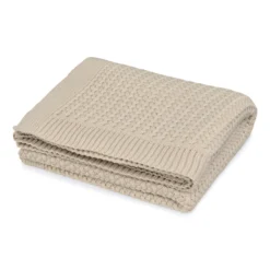 Baby Supply Store 17 Harper Baby Knit Throw - GOTS - Latte
