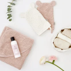 Wash Glove W/ Ears - GOTS Off-White -Baby Supply Store 632 21 03