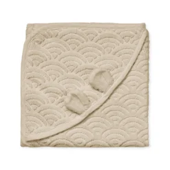 Towel, Baby, Hooded W/ Ears - GOTS Almond
