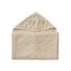 Towel, Junior, Hooded W/ Ears - GOTS Almond -Baby Supply Store 634 JuniorTowelEars 95 Almond 1
