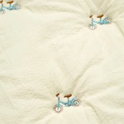 Kids Embroidered Blanket - OCS - Bicycles -Baby Supply Store 679 Embroidered Blanket P92 Bicycle 02