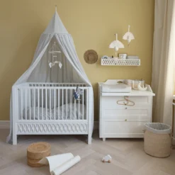 Bedding Set, Baby, 70x100cm - GOTS Classic Stripes Blue -Baby Supply Store 772 BedCanopy P85 ClassicStripesBlue 12