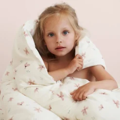 Bedding Set, Single, 140x200cm - GOTS Windflower Creme -Baby Supply Store 800 P62 2