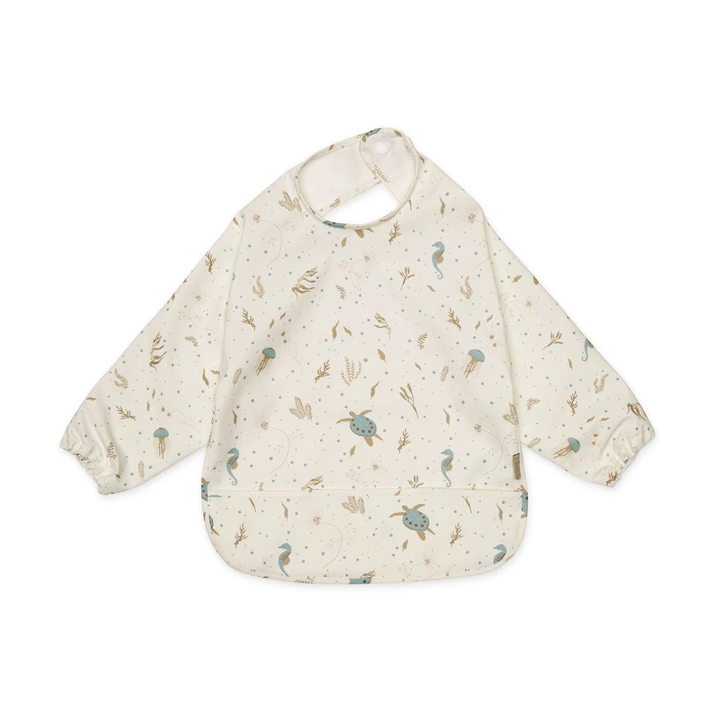 Bib, Sleeved - Sea Garden 3 Bib, Sleeved - Sea Garden