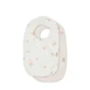 Bib W/ Pocket, 2-pack - Windflower Creme/Blossom Pink