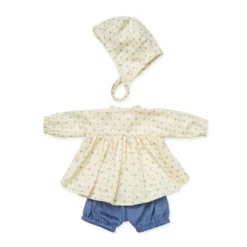 Doll's Clothing Set & Bonnet - GOTS - Capri