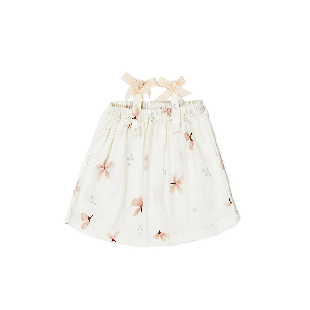Doll's Summer Dress - GOTS Windflower Creme 3 Doll's Summer Dress - GOTS Windflower Creme