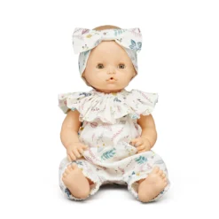 Doll's Collar & Hairband - GOTS Pressed Leaves Rose 7 Doll's Collar & Hairband - GOTS Pressed Leaves Rose -Baby Supply Store 974 Doll sCollar Hairband P31Pressed Leaves Rose 2