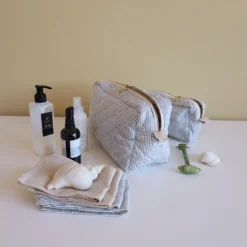 Muslin Cloth, Printed, 2-pack - GOTS Classic Stripes Blue -Baby Supply Store 977A BeautyPurse P85 ClassicStripesBlue 10