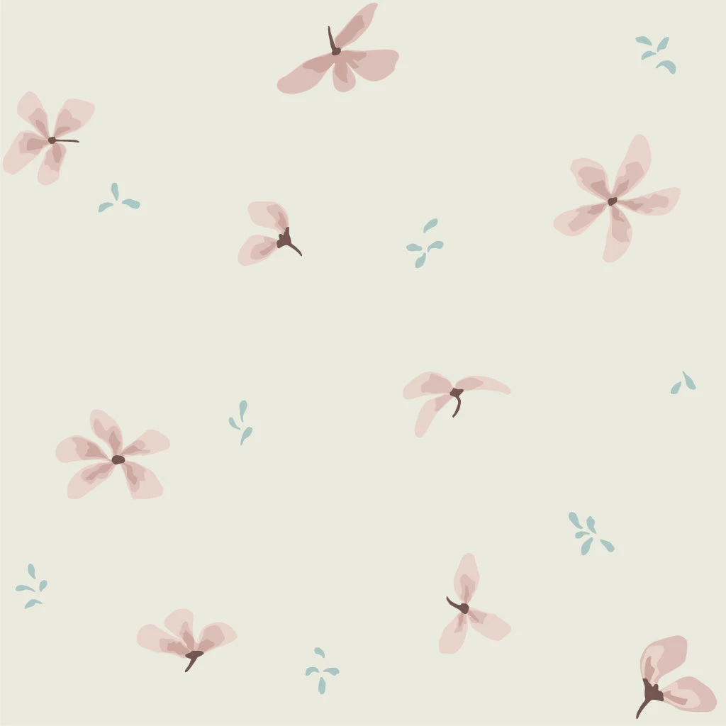 Muslin Cloth, Printed, 2-pack - GOTS Windflower Creme 6 Muslin Cloth, Printed, 2-pack - GOTS Windflower Creme - Image 4