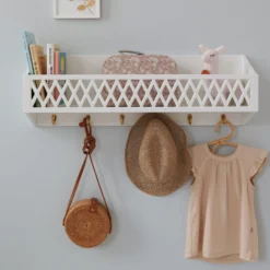 Harlequin Shelf With Hooks, FSC Mix - White -Baby Supply Store aw21 1080x108037 scaled